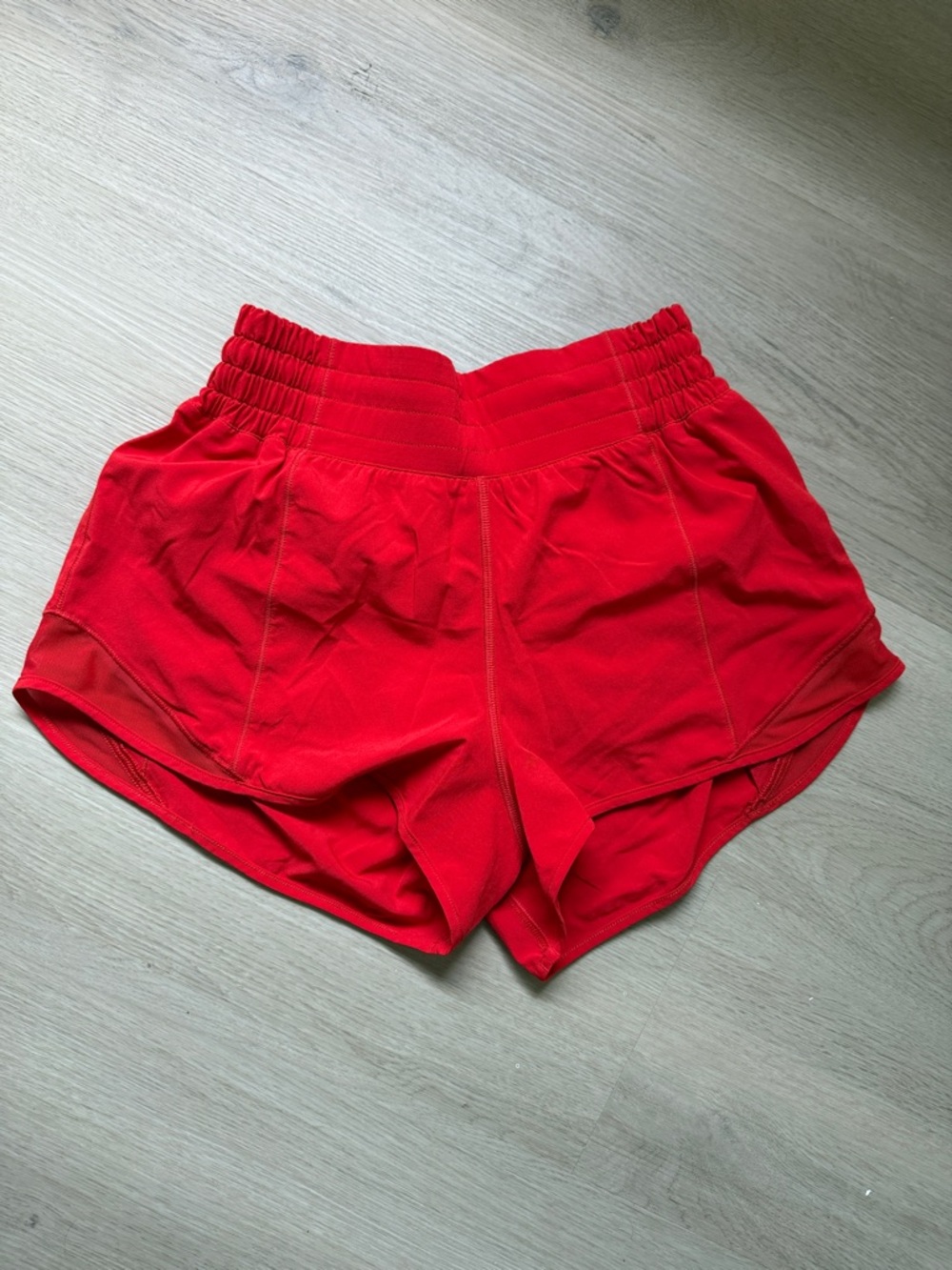 Lululemon Hot Red High-Rise Athletic Shorts